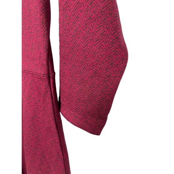 Lands End Fit & Flare Red Knit Skater Dress XXS Work Casual - Picture 8 of 8